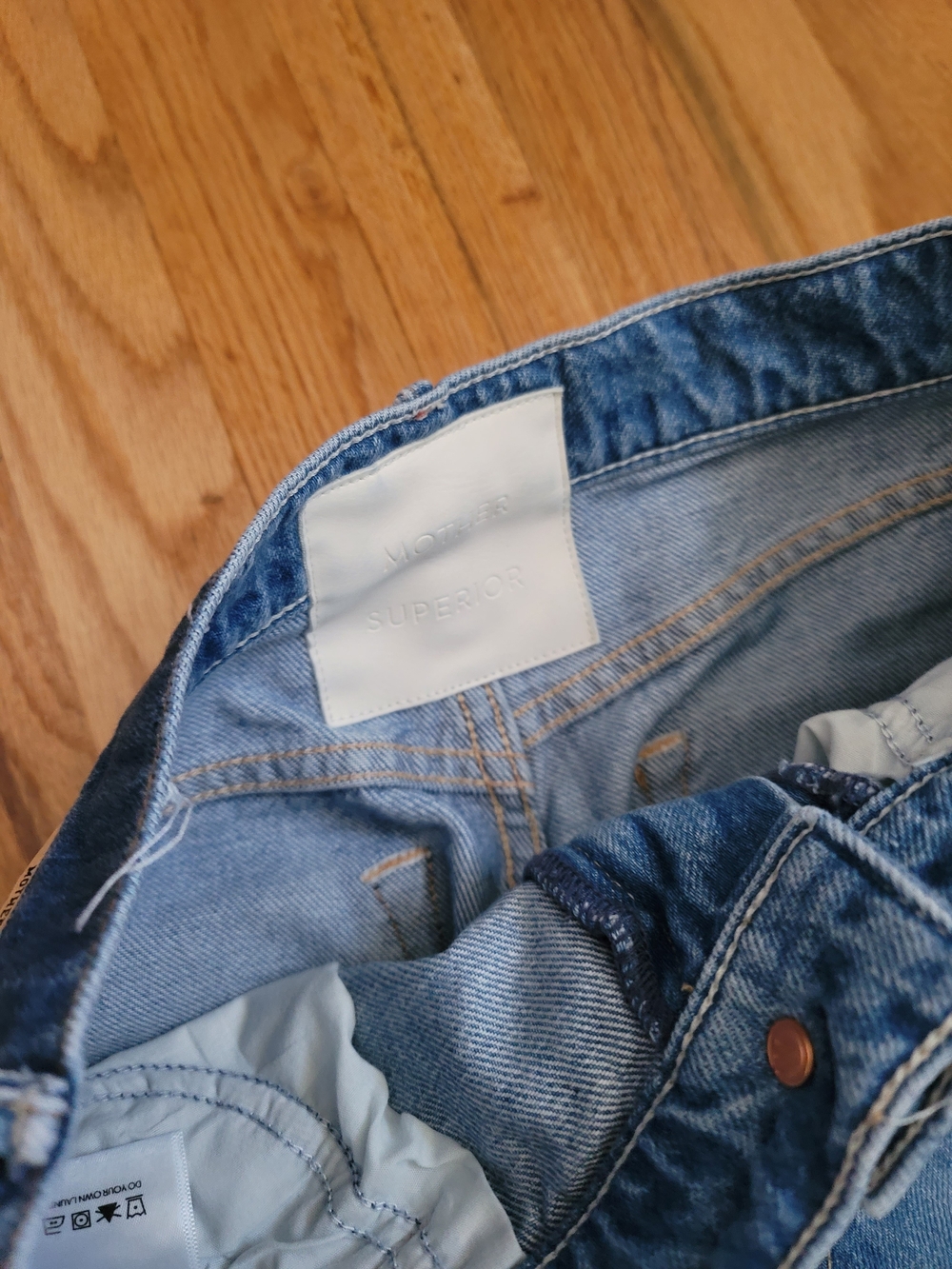 Mother The Half-Pipe Ankle Cuff Fray The Last Bite Size 26 Pre-owned - Picture 3 of 6